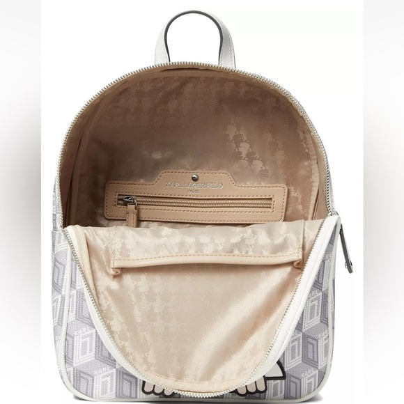 Karl‎ Lagerfeld Paris White/Grey Adele Backpack Women’s main image 15